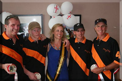 Polo image 5 - the successful team, looking pleased!
